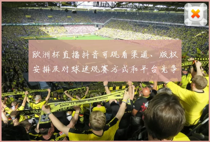 欧洲杯直播抖音可观看渠道、版权安排及对球迷观赛方式和平台竞争影响